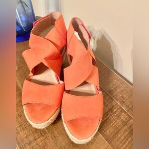 NWOB- Eileen Fisher Willow Tumbled Leather wedge espadrille Size 6.5